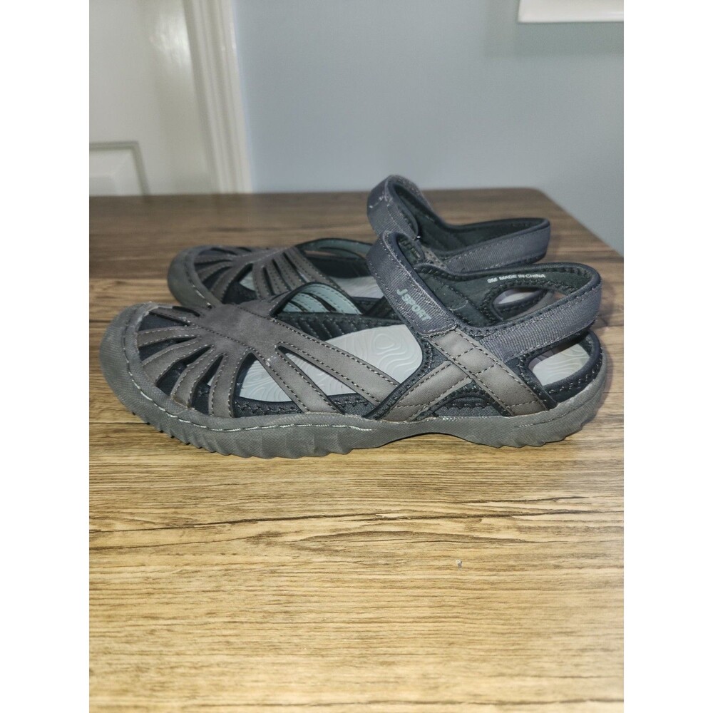 Jsport By Jambu Poppy Sandals In Gray, Women's Size 9 Medium
